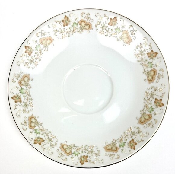 LOT 8 HAPPY HOME Fine China Replacement 6" SAUCERS Spring Garden Pattern Japan - Picture 2 of 3